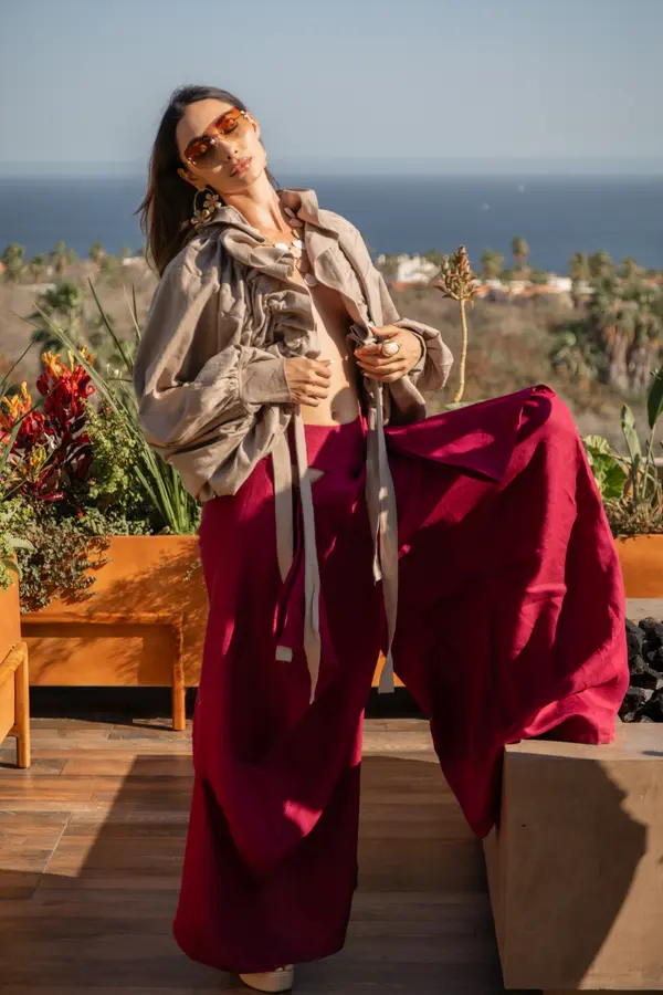 Pantalón globo Lino, foto 1