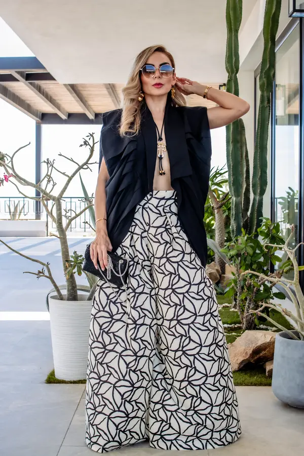 Pantalón estampado Hojas, foto 1