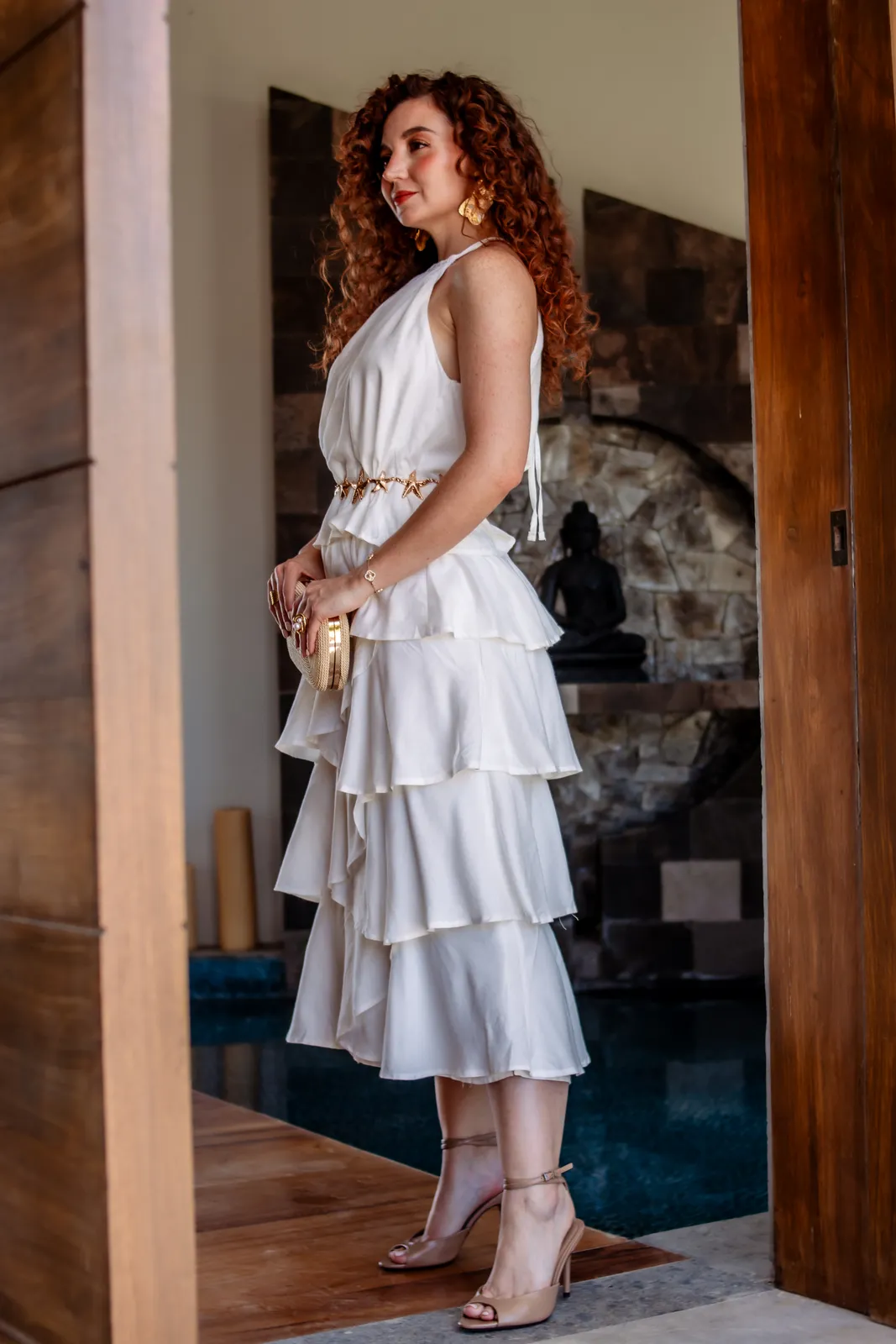 Vestido olanes Blanco, foto 3